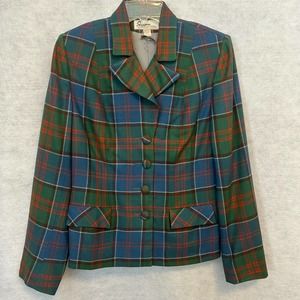 Suzanne of British Columbia Canada Vintage Wool Blazer Women's USA Size 14